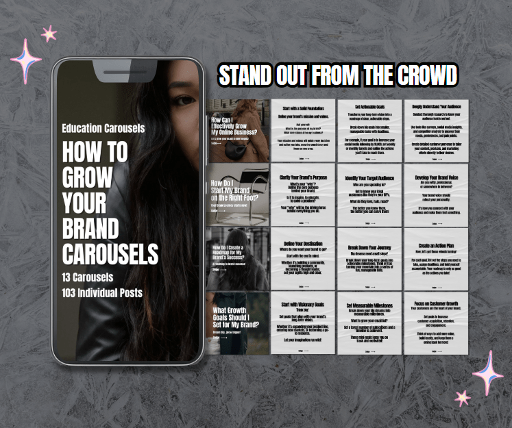 Growing Your Brand Carousels - Her Digital Bloom