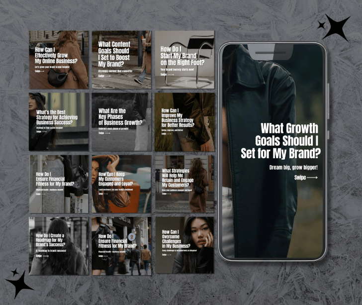 Growing Your Brand Carousels - Her Digital Bloom