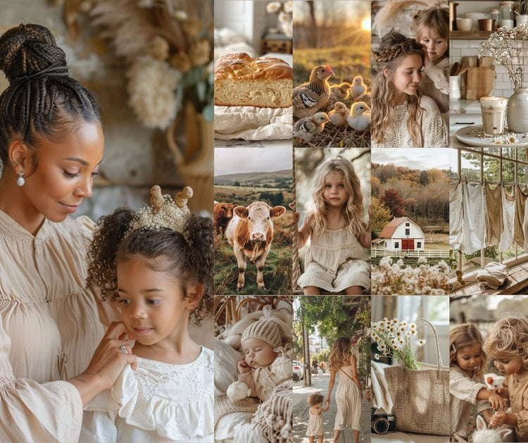 Motherhood Aesthetic AI Image Collection - Her Digital Bloom