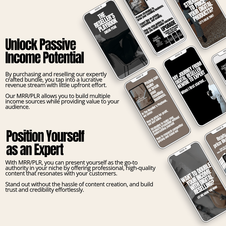 The Reseller's Playbook Bundle - Mockups
